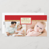 CARTE PHOTO DE VACANCES INTELLIGENTE :: panneau in (Devant / Derrière)