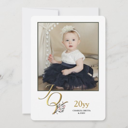 Carte photo de vacances joyeuses (Devant)