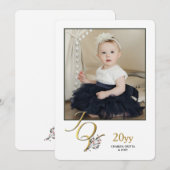 Carte photo de vacances joyeuses (Devant / Derrière)