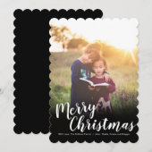 Carte photo de vacances | Joyeux Noël 4 (Devant / Derrière)