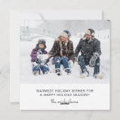 CARTE PHOTO de vacances | Joyeux Noël Accueil d'hi (Dos)