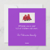 carte photo de vacances "Kindness is Like Snow" (Dos)