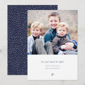 Carte photo de vacances léger (Devant / Derrière)