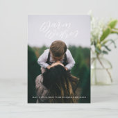 Carte photo de vacances Lettré à la main (Debout devant)