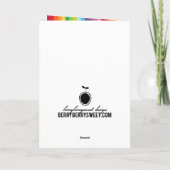 Carte photo de vacances lumineux et coloré (Dos)