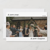 Carte photo de vacances Mariage du Nouvel An (Devant)