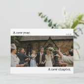 Carte photo de vacances Mariage du Nouvel An (Debout devant)