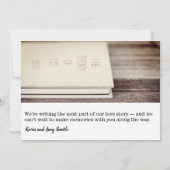 Carte photo de vacances Mariage du Nouvel An (Dos)