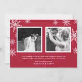 Carte photo de vacances marié et brillant + Retour (Dos)