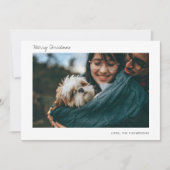 Carte photo de vacances minimaliste (Devant)