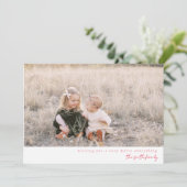 Carte photo de vacances minimaliste (Debout devant)