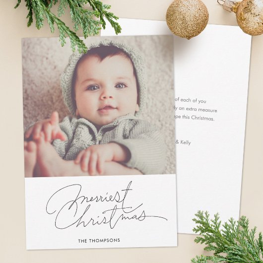 Carte photo de vacances minimaliste