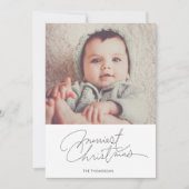 Carte photo de vacances minimaliste (Devant)