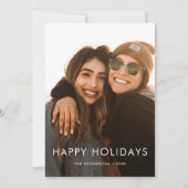 Carte photo de vacances minimaliste (Devant)