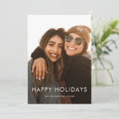 Carte photo de vacances minimaliste (Debout devant)