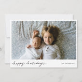 Carte photo de vacances minimaliste (Devant)