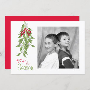 Carte photo de vacances Mistletoe