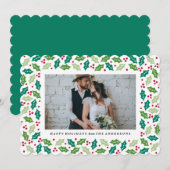 Carte photo de vacances Mistletoe (Devant / Derrière)