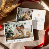 Carte photo de vacances moderne, Joyeux Noël