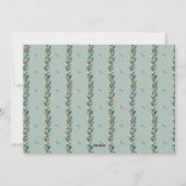Carte photo de vacances Monogram Crest (Dos)