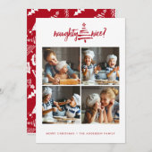 CARTE PHOTO de vacances | Naughty moderne Nice Noë (Devant / Derrière)