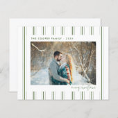 Carte photo de vacances | Noël moderne (Devant / Derrière)