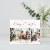 Carte photo de vacances | Noël moderne (Debout devant)