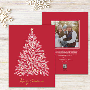 Carte photo de vacances Nordique White Christmas T