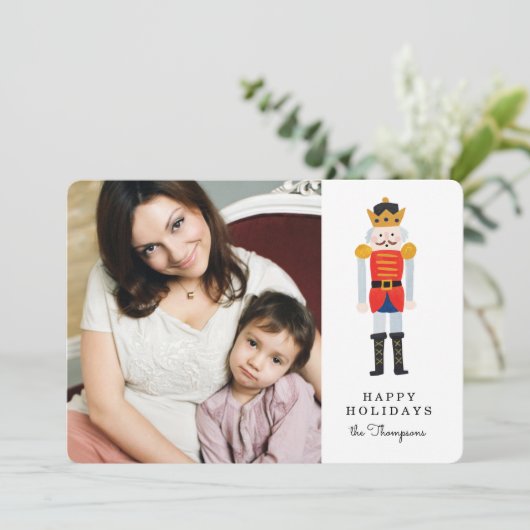 Carte photo de vacances Nutcracker (Debout devant)