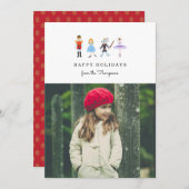 Carte photo de vacances Nutcracker (Devant / Derrière)