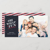 Carte photo De Vacances *Oh What A Fun* (Devant / Derrière)