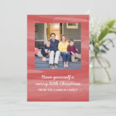 Carte photo de vacances Painterly Watercolor | Rou (Debout devant)