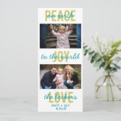 carte photo de vacances 'PeaceJoyLove' (Debout devant)