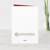 Carte photo de vacances personnalisable (Dos)