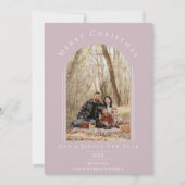 Carte photo de vacances Pink Modern Arch Frame (Devant)