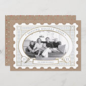 Carte photo de vacances pour timbres-poste vintage (Devant / Derrière)