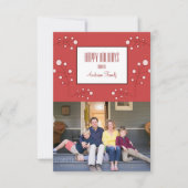 Carte photo de vacances Red Modern Berry (Devant)