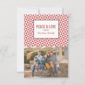 Carte photo de vacances Red Modern Triangles (Devant)