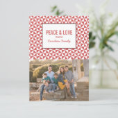 Carte photo de vacances Red Modern Triangles (Debout devant)