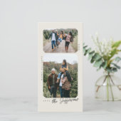 Carte photo de vacances Retro Frame (Debout devant)