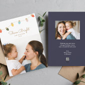 Carte photo de vacances Retro Twinkle Lights