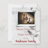 Carte photo de vacances Silver Feuille (Devant)