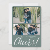 Carte photo de vacances simple Script moderne (Devant)