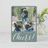 Carte photo de vacances simple Script moderne (Debout devant)