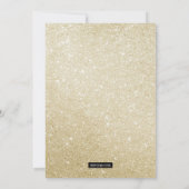 Carte photo de vacances Sparkly in Green & Gold Pa (Dos)