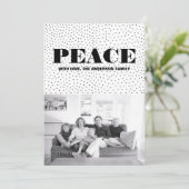 Carte photo de vacances Starred Peace | Noir (Debout devant)