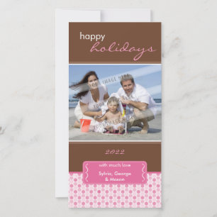 CARTE PHOTO DE VACANCES :: support en forme de P3 