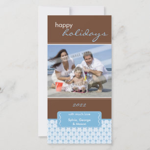 CARTE PHOTO DE VACANCES :: support en forme de P4 