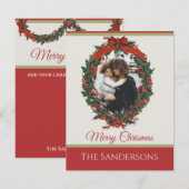 Carte Photo de vacances traditionnelle moderne Jour de N (Devant / Derrière)