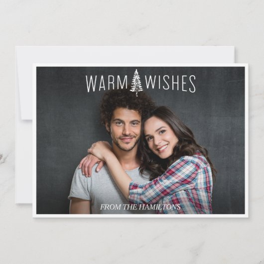 Carte photo de vacances, voeux de Noël (Devant)